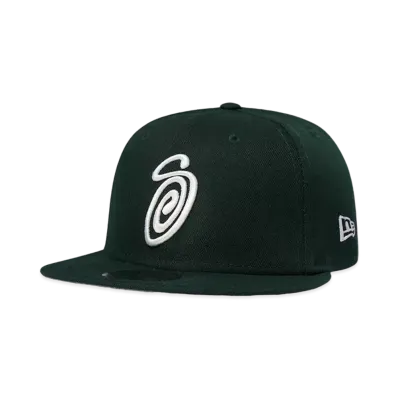 Stussy CURLY S NEW ERA CAP "Green"