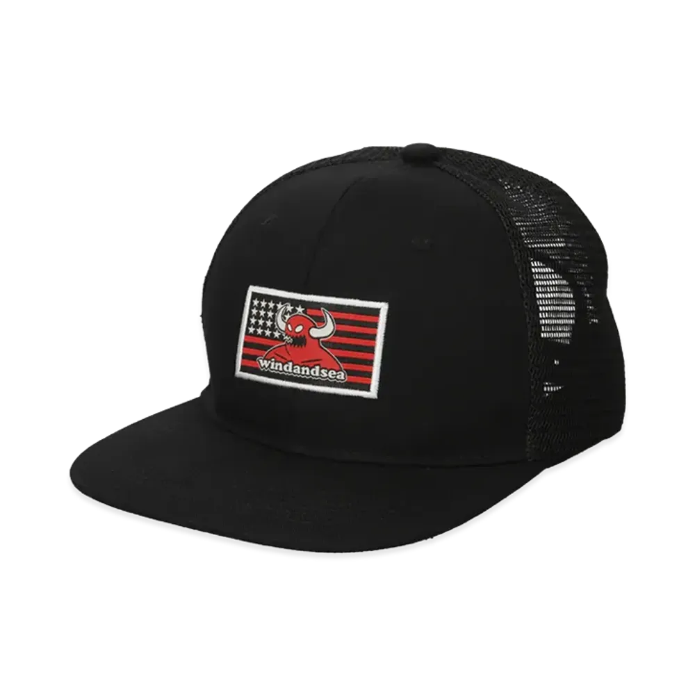 WIND AND SEA x Toy Machine American Toymonster Cap "Black"