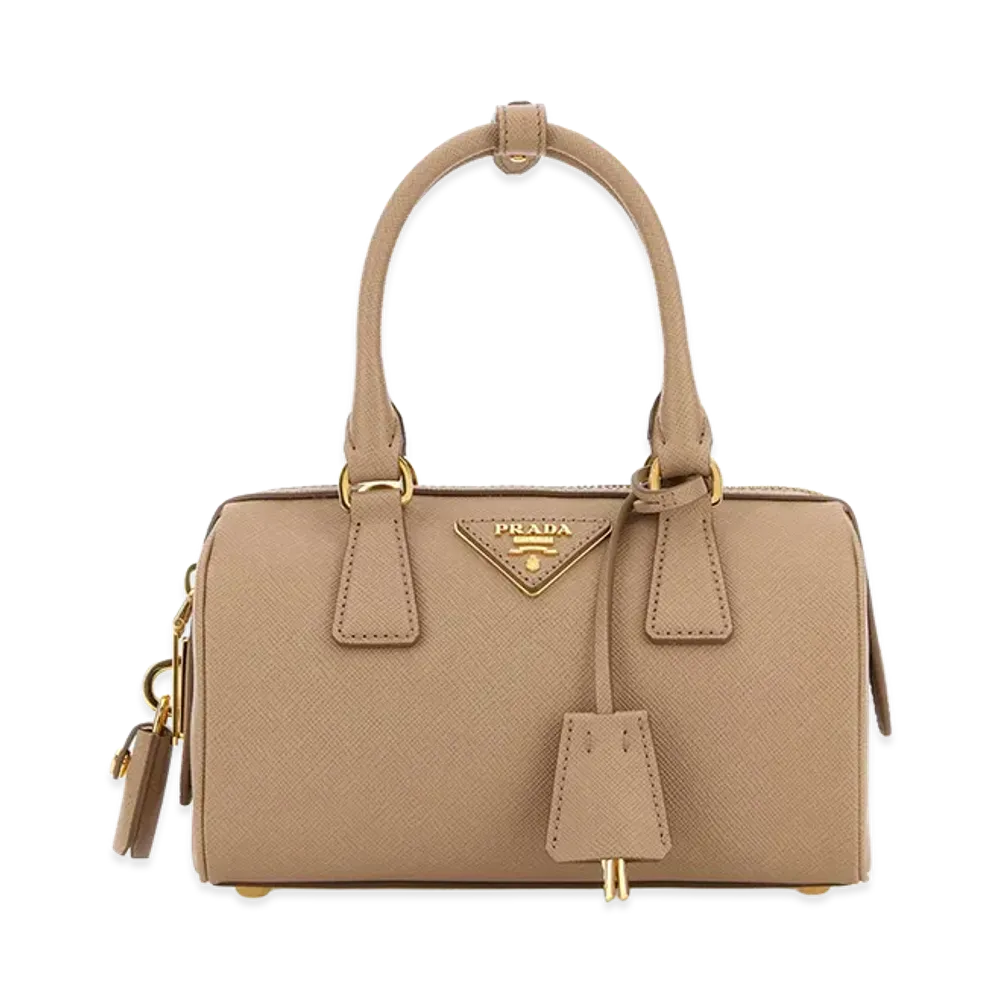 PRADA Women's Leather Handbag "Printed"