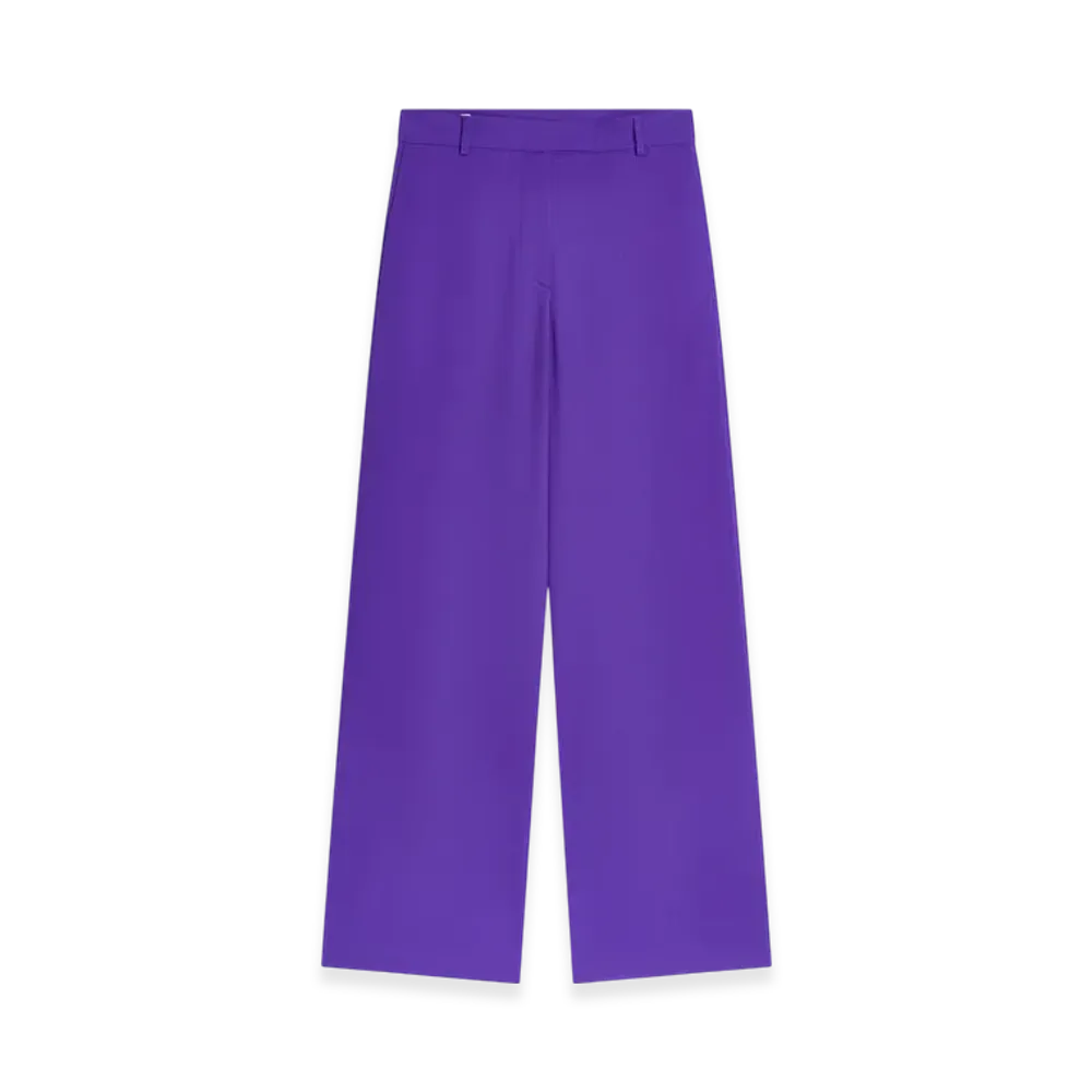 DRIES VAN NOTEN Women's Wide Leg Pants "Purple"