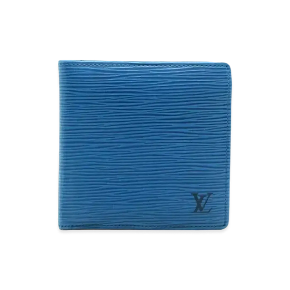 Louis Vuitton Epi Porte Bie Cartescredit Monnaie "Toledo Blue"