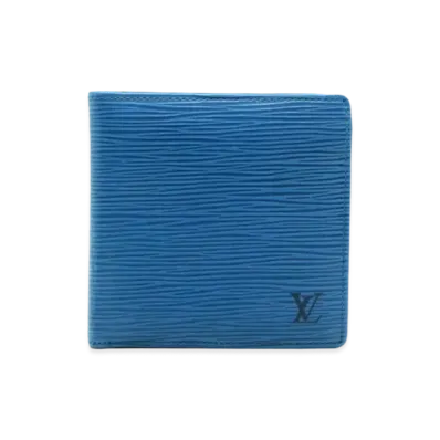 Louis Vuitton Epi Porte Bie Cartescredit Monnaie "Toledo Blue"