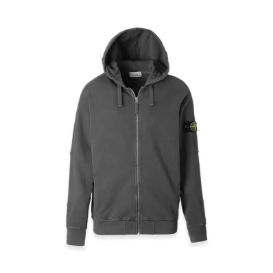 Stone Island Zip-Up Parka 63160 Old Treatment "Charcoal"