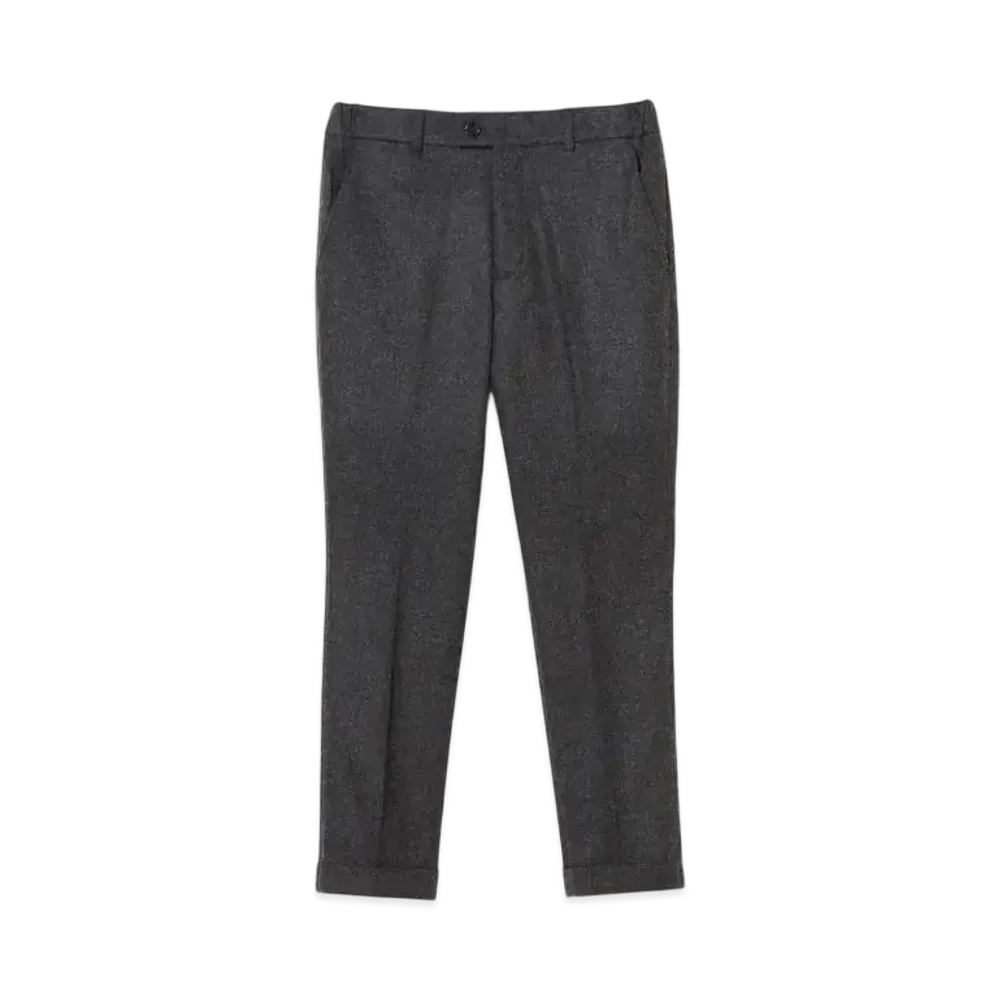 BEAMS Flannel Slacks "ChacoalGray"