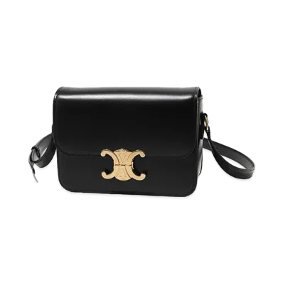 CELINE Medium Triomphe Shoulder Bag "Black"