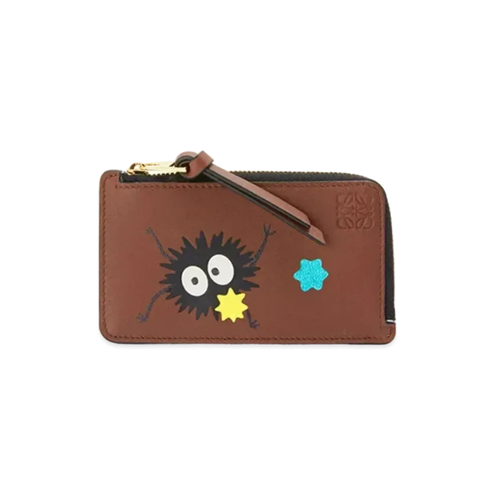 LOEWE x Spirited Away Susuwatari Coin Cardholder In Classic Calfskin "Havana"