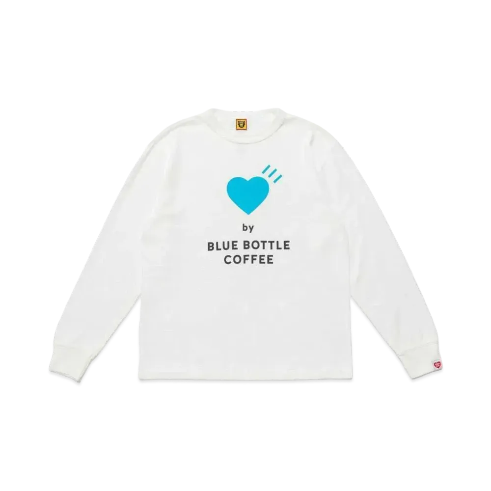 HUMAN MADE LONG-T BLUE BOTTLE COFFEE "White"