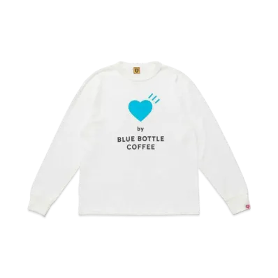 HUMAN MADE LONG-T BLUE BOTTLE COFFEE "White"