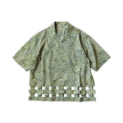 KAPITAL Lawn Paisley Wind Pen Aloha Shirt "Yellow"