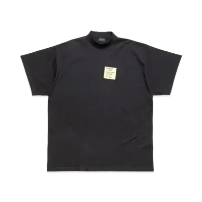 BALENCIAGA Sticky Note T-shirt Oversized "Black"