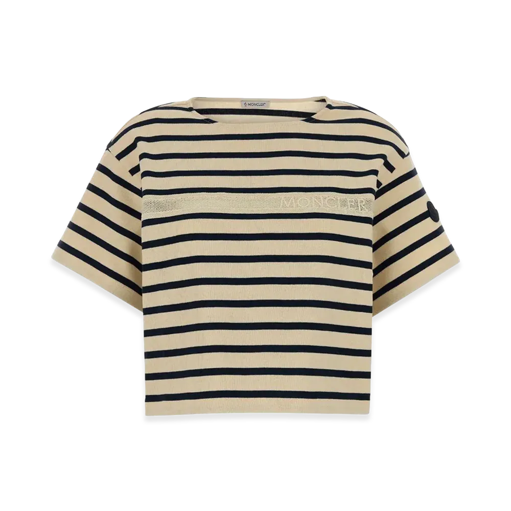MONCLER Women's Embroidered Cotton Oversize T-Shirt "Multicolor"