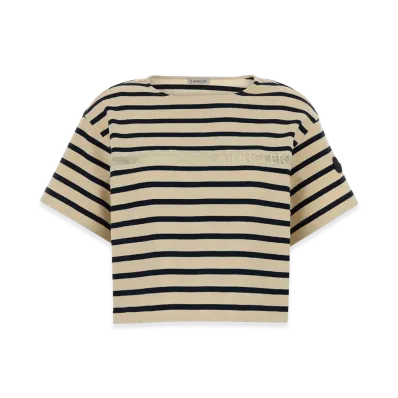 MONCLER Women's Embroidered Cotton Oversize T-Shirt "Multicolor"