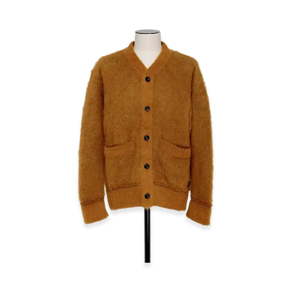 sacai S Mohair Knit Cardigan "Camel"