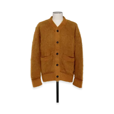 sacai S Mohair Knit Cardigan "Camel"