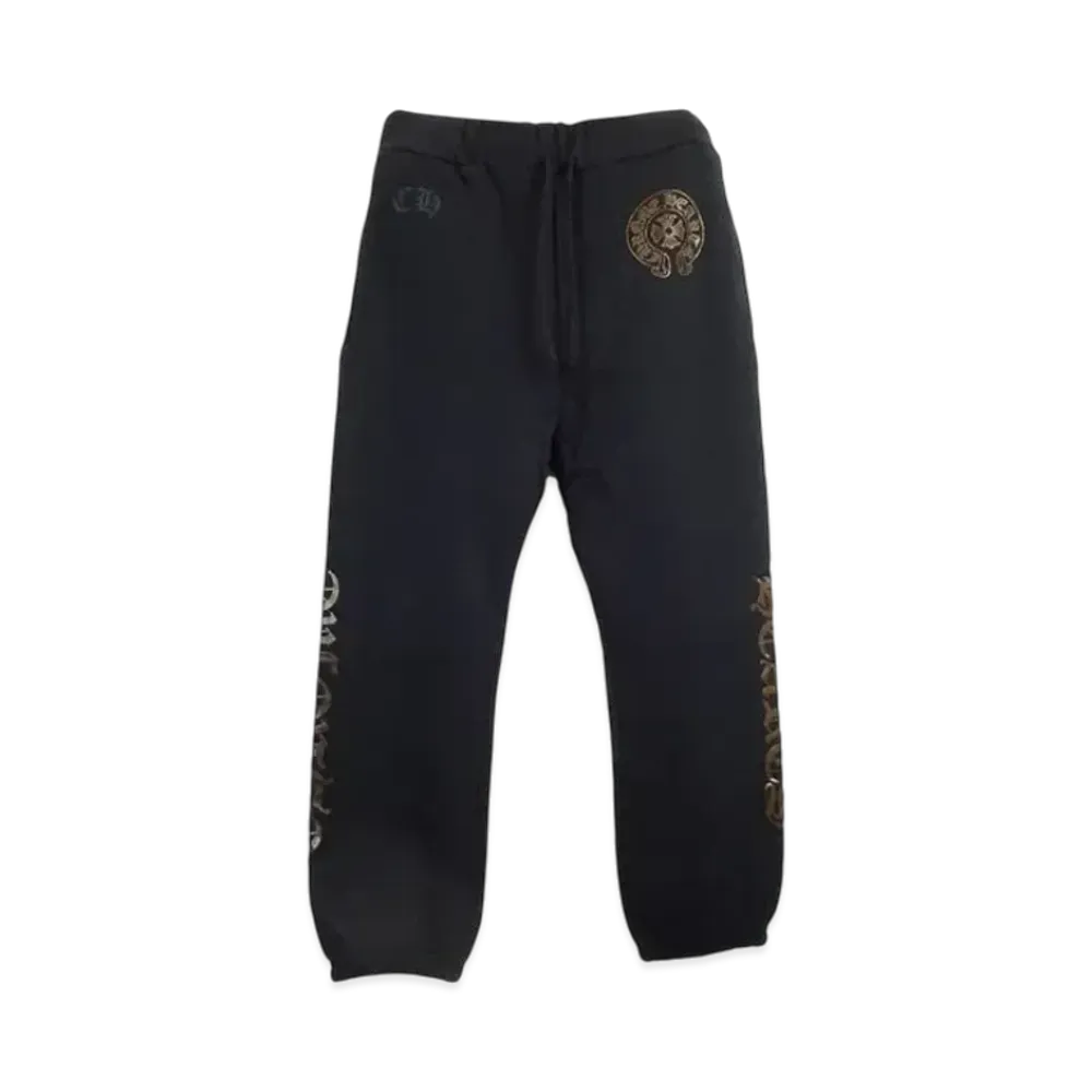 Chrome Hearts Horseshoe Logo Sweatpants "Black/Bronze"