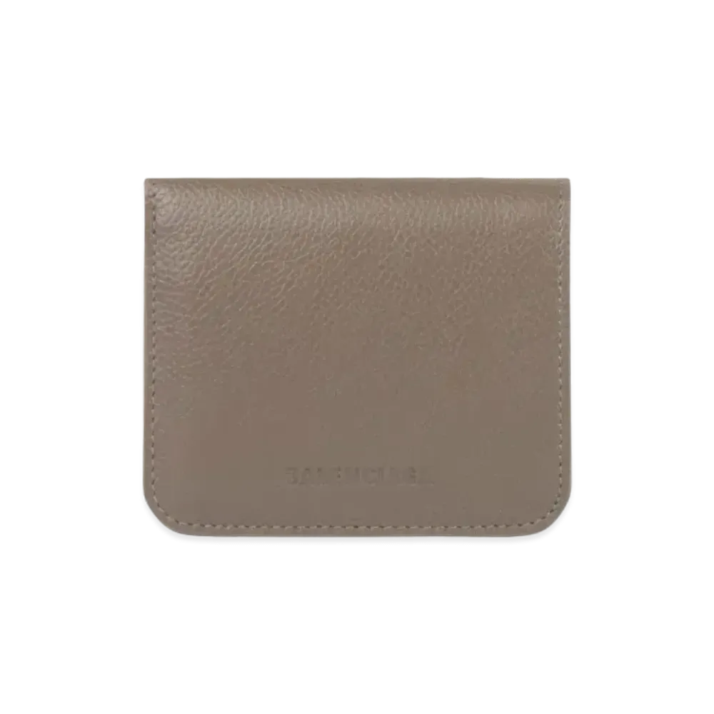 BALENCIAGA Essential Flap Coin And Card Holder "Green"