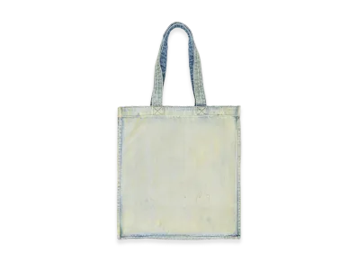 YOKE x ANCELLM x Harmonia Aging Denim Tote Bag "Blue"