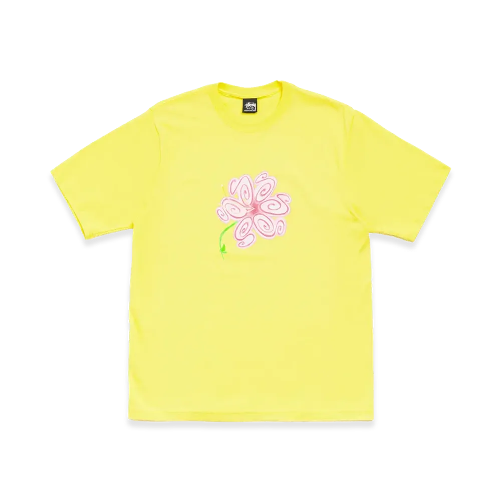 Stussy S Flower Tee "Lemon"