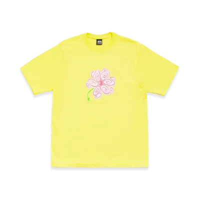 Stussy S Flower Tee "Lemon"