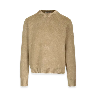 Acne Studios Round Neck Knitted Sweater "Beige"