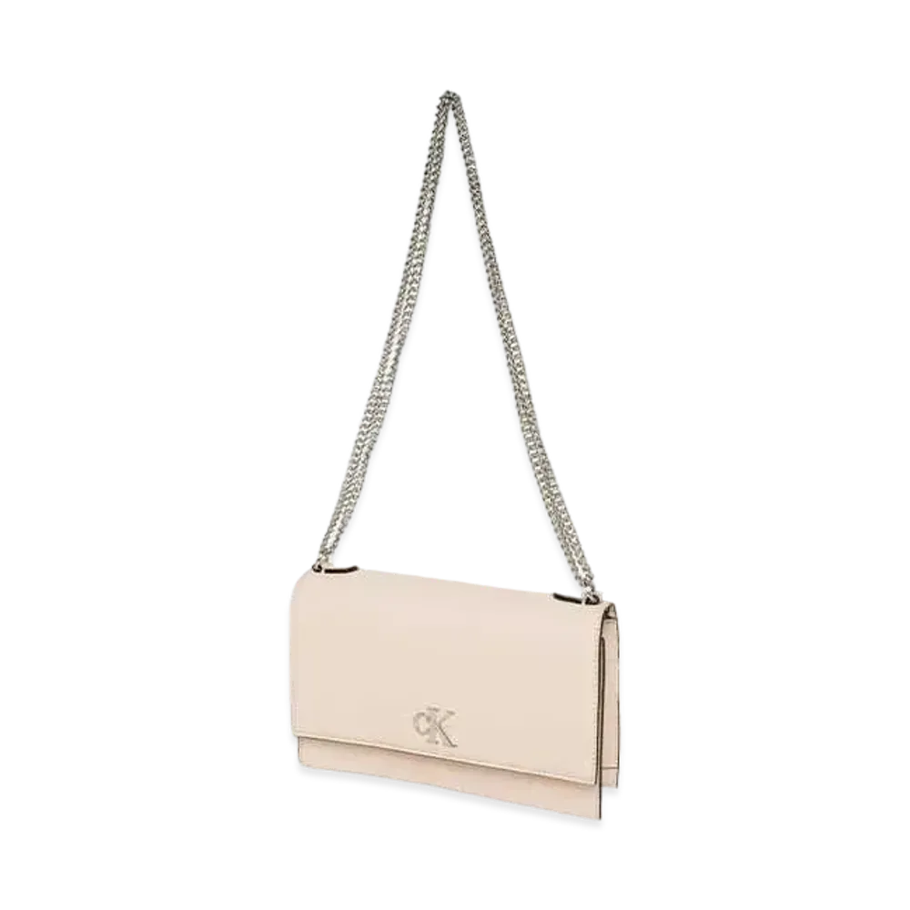 Calvin Klein Jeans MINIMAL MONOGRAM SM CHAIN FLAP XBODY21 "GRAY MORN"