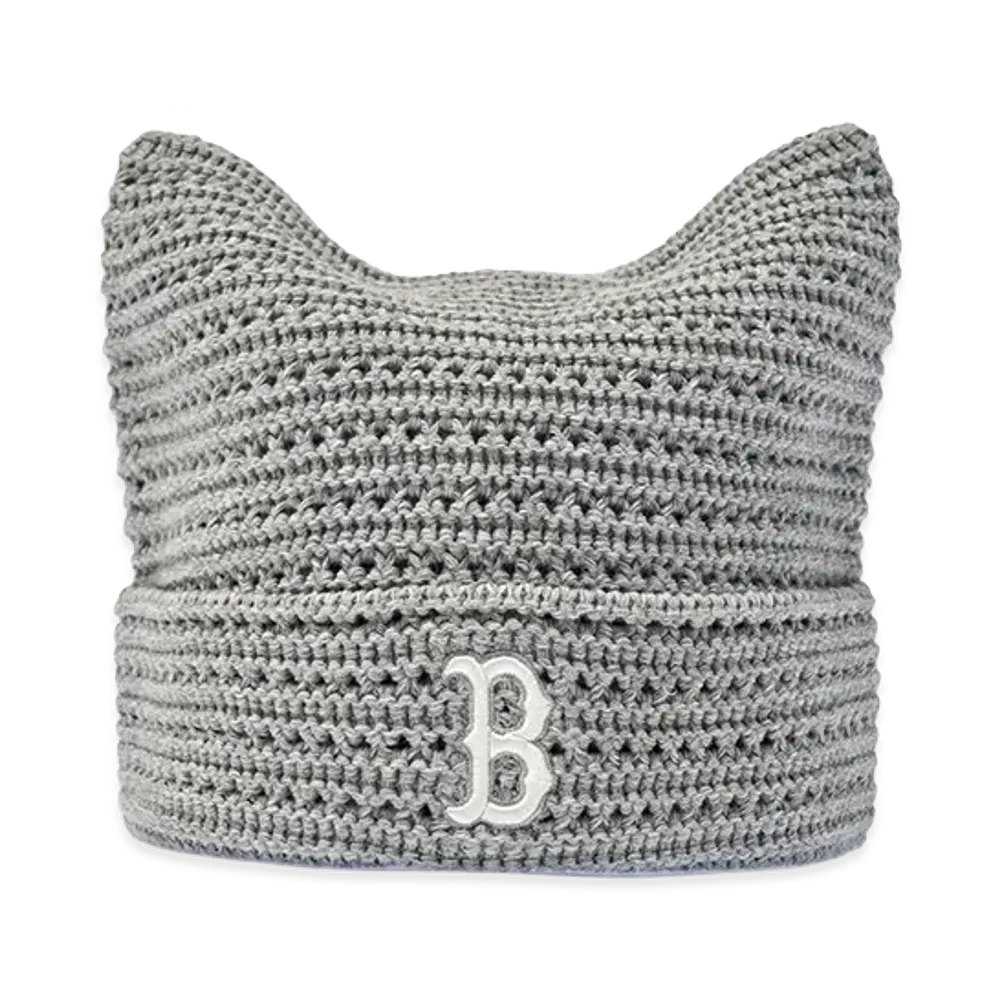 MLB Women's Summer Crochet Meowing Beanie "Melange Grey"