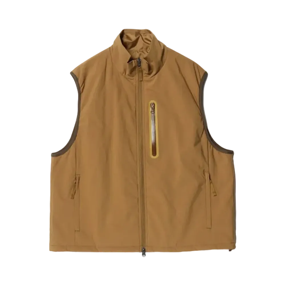 BEAMS Reversible Padded Vest "Beige"