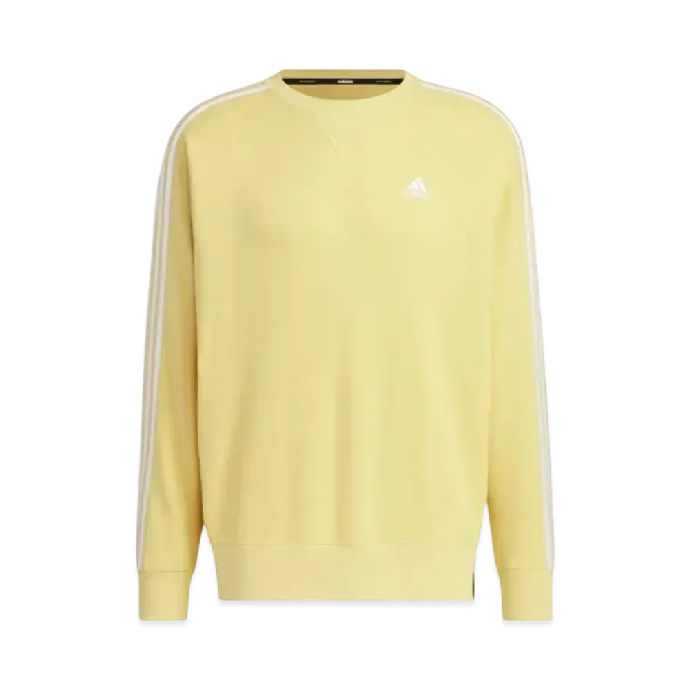 adidas Essentials Plus Loose Fit Three Stripes French Terry Sweatshirt "Oat"