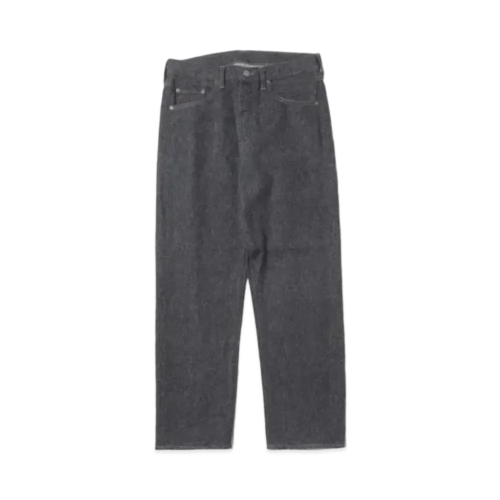 A.PRESSE Black Washed Denim Pants "Black"