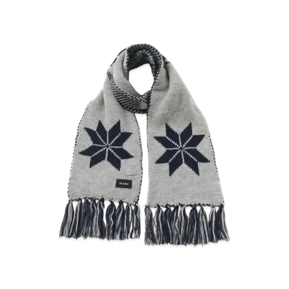 BEAMS Holiday Scarf "Gray"