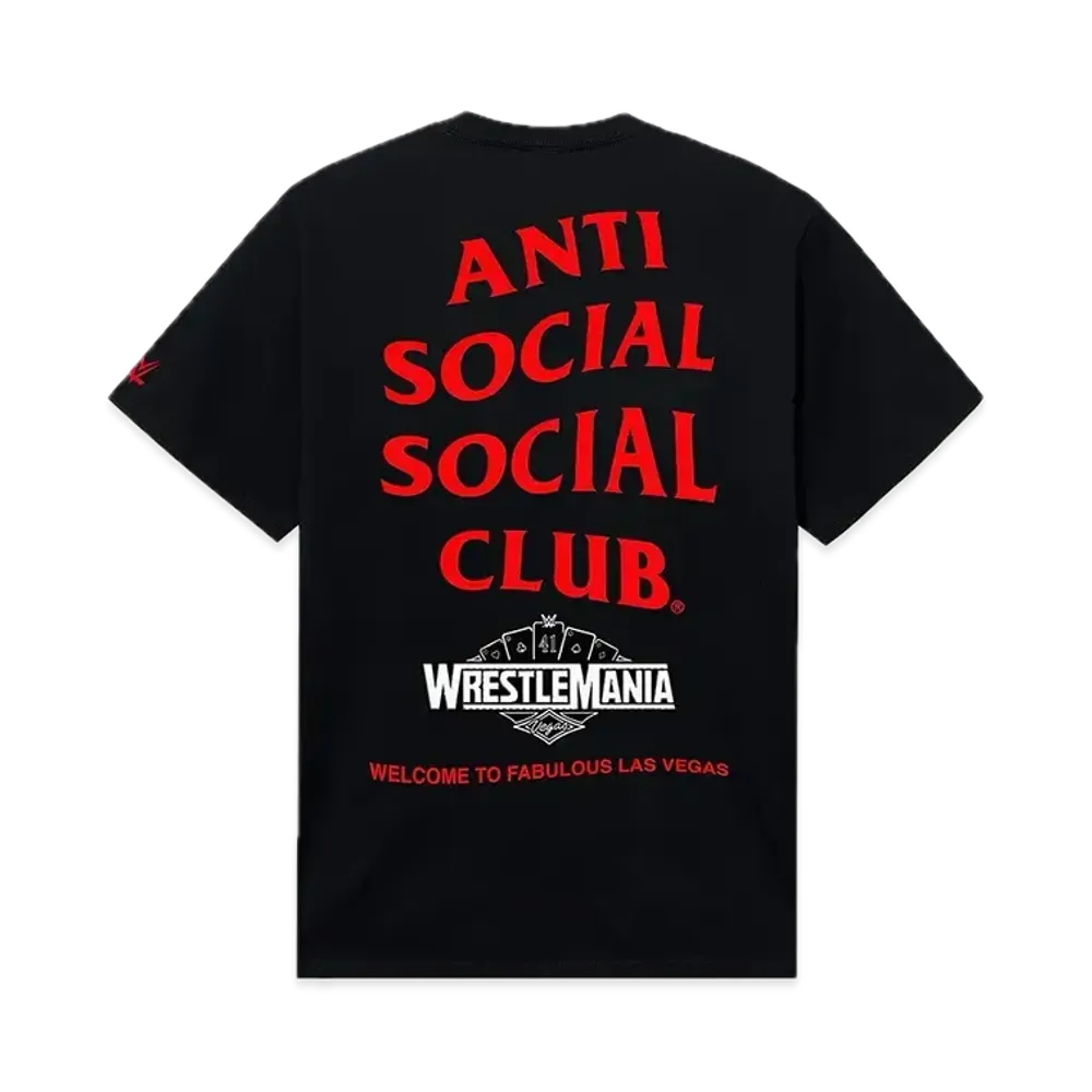ANTI SOCIAL SOCIAL CLUB x WWE Wrestlemania LV Tee "Black"