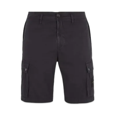 Stone Island L11WA Old Treatment Slim Fit Cargo Bermuda Shorts - 24SS "Black"