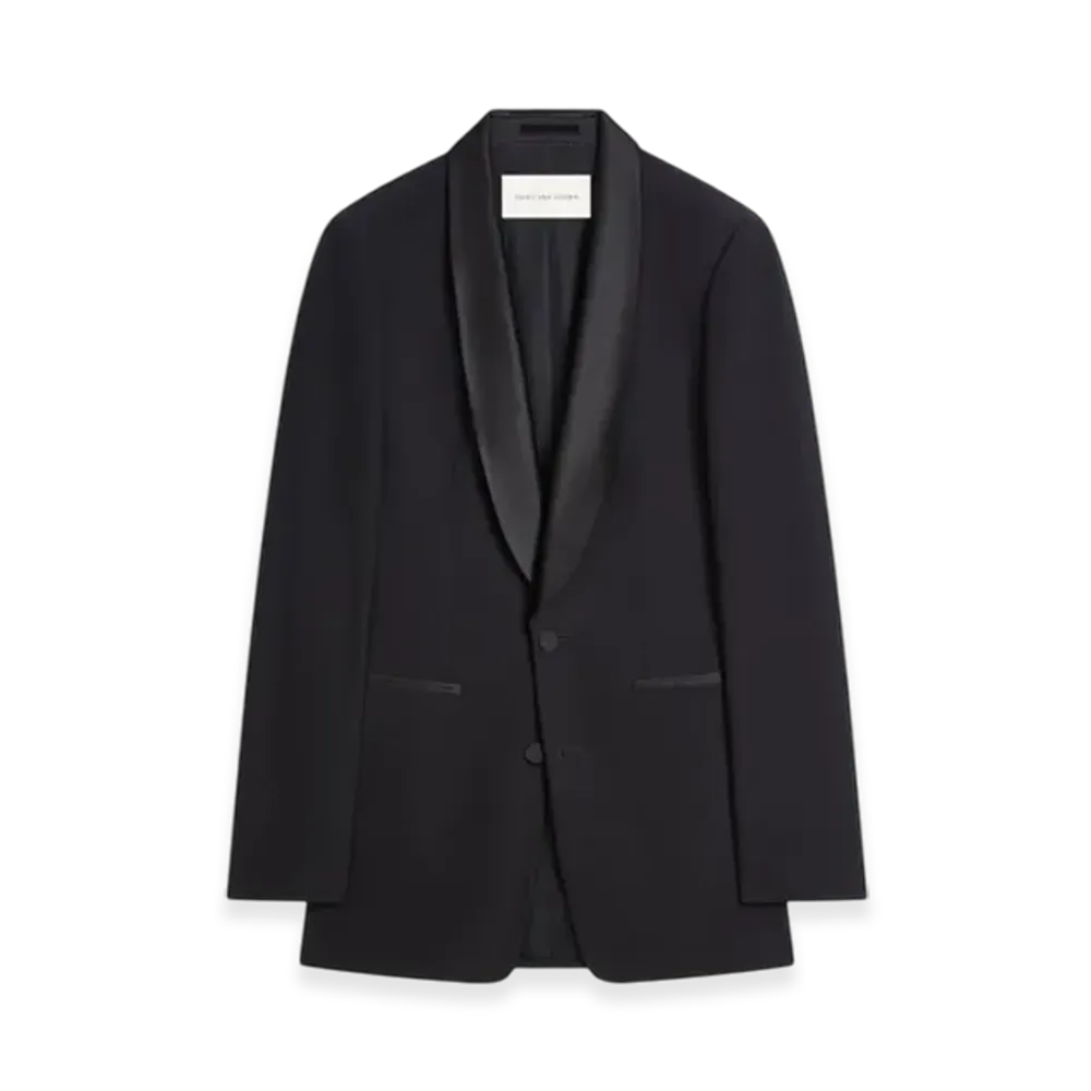 DRIES VAN NOTEN Slim Fit Blazer "Black"