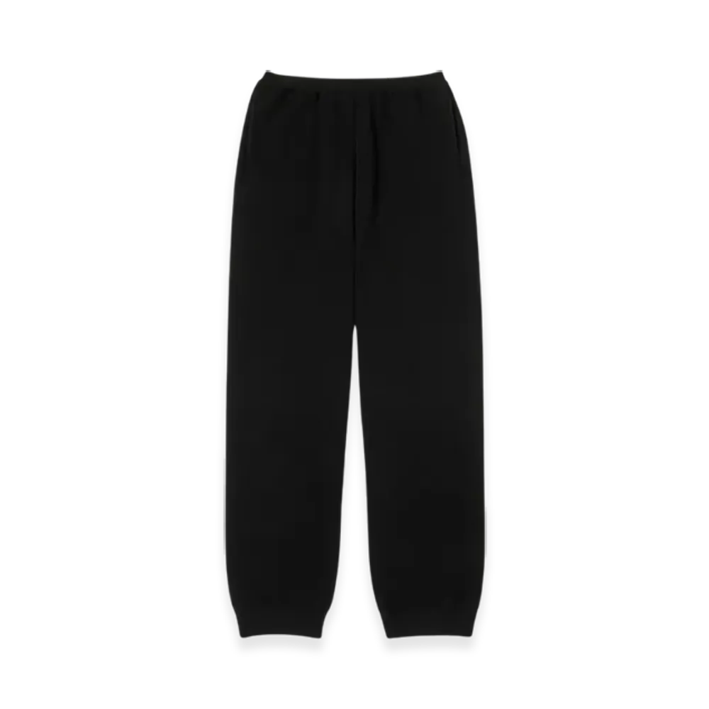 AURALEE Heavy Milano Rib Knit Pants "Black"