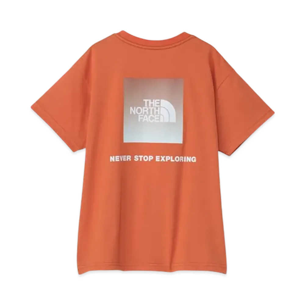 The North Face Kids Short Sleeve Back Gradient Logo Tee "Iron Bronze"