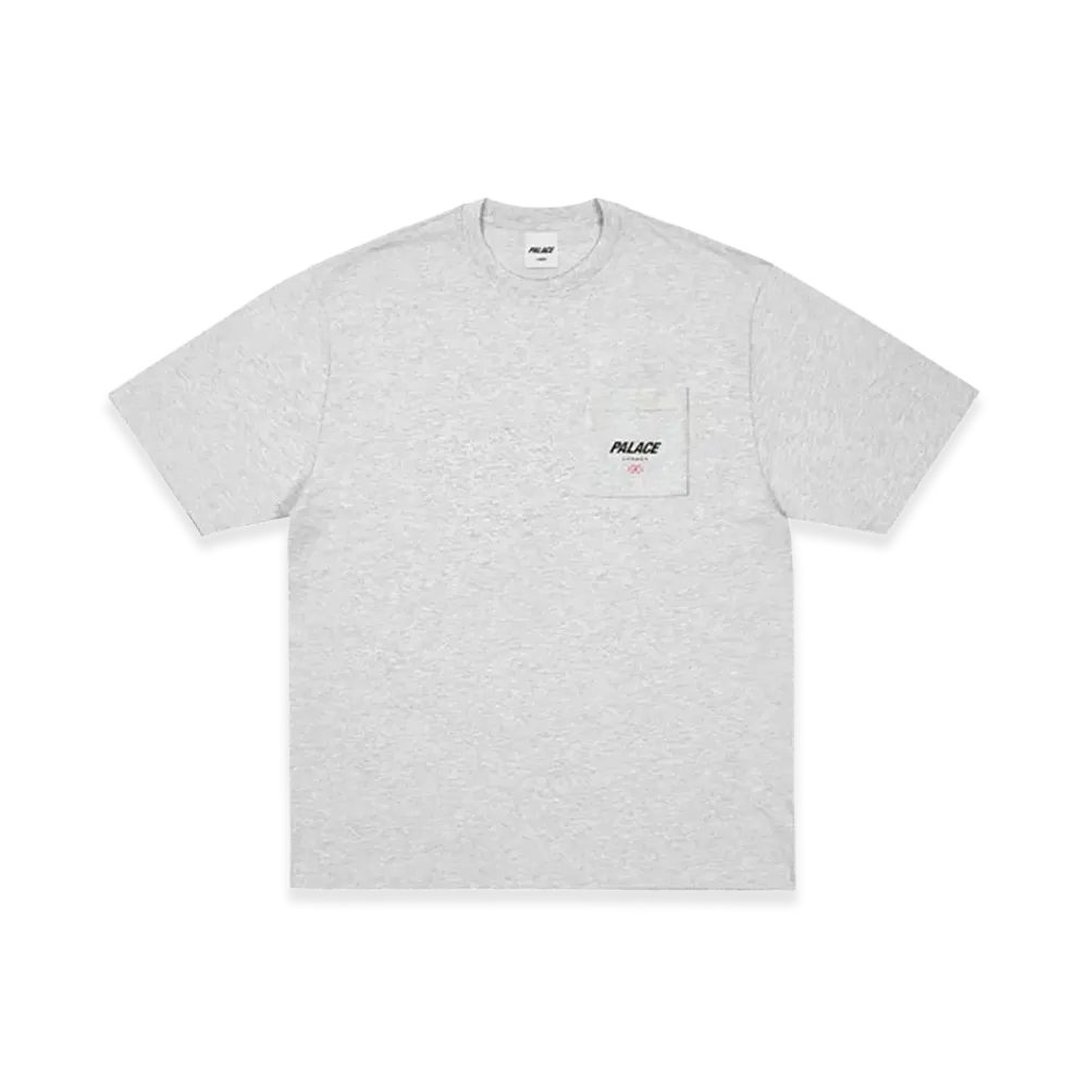 PALACE Location T Shirt "Grey Marl"