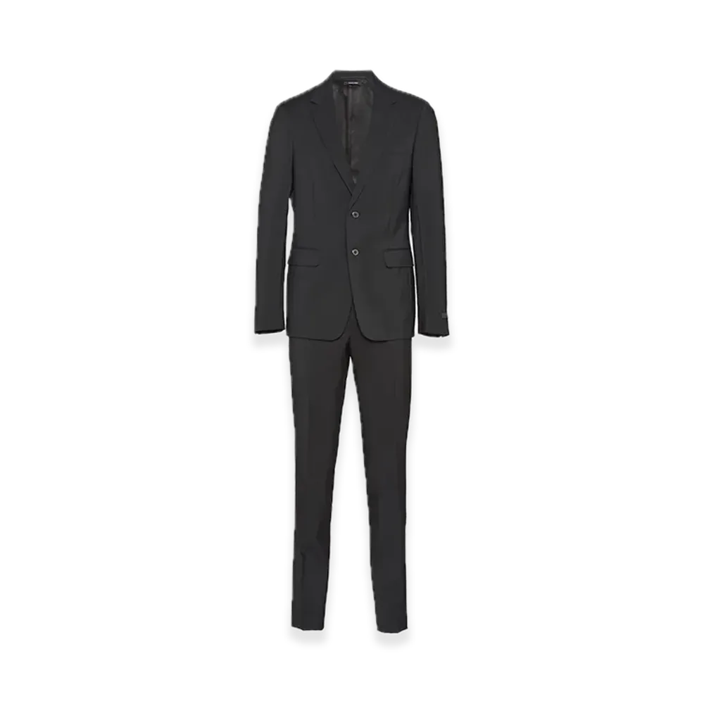 PRADA Wool x Mohair Single-Breasted Suit "Black"
