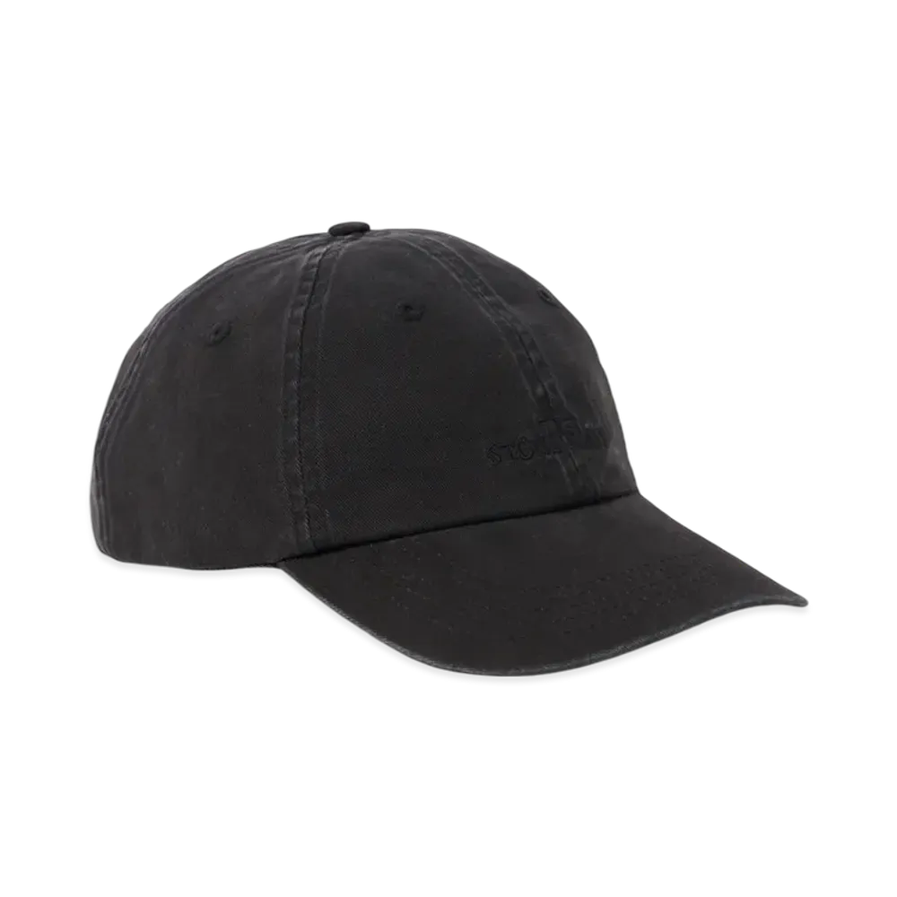 Stone Island 9100009 Brushed Cotton Gabardine Hat "Black"