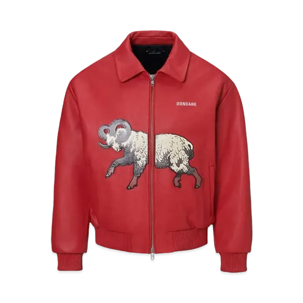 DONCARE G.O.A.T Leather Jacket "Red"