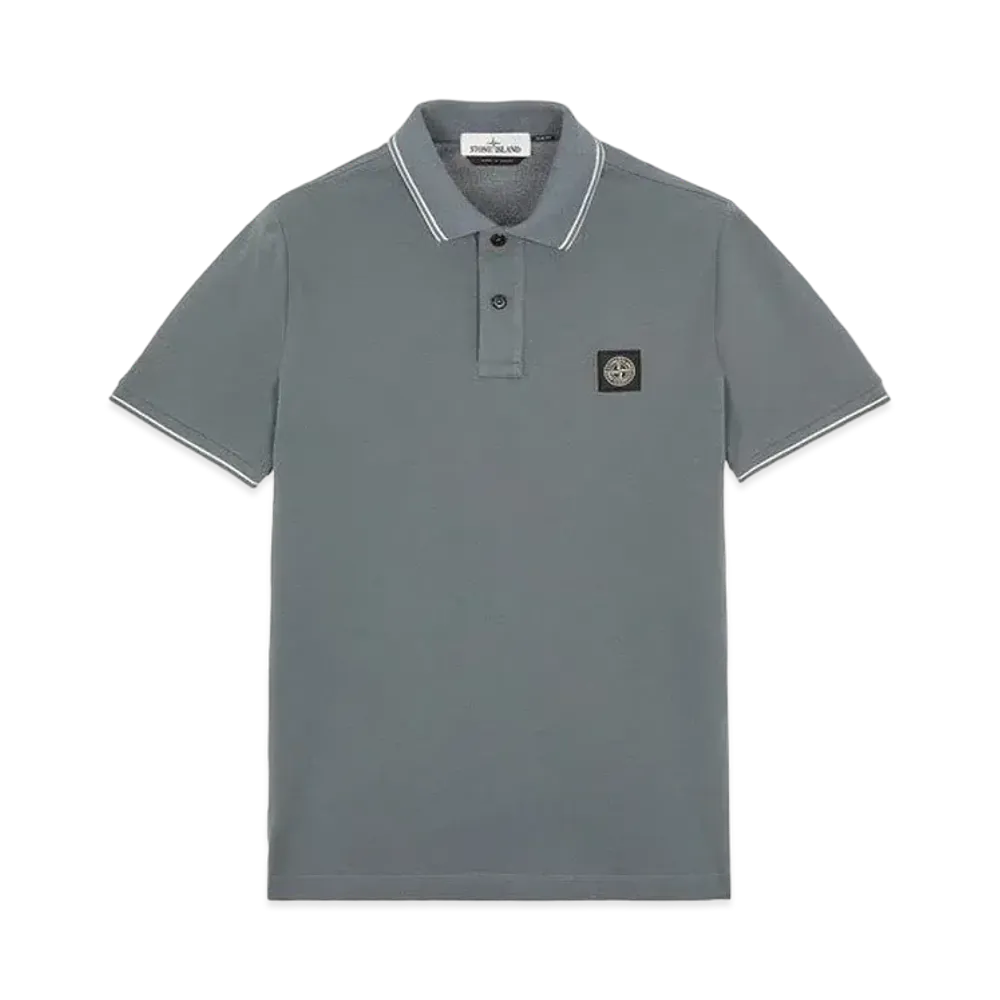 Stone Island 22S18 STRETCH COTTON PIQUE_SLIM FIT "Pastel Blue"