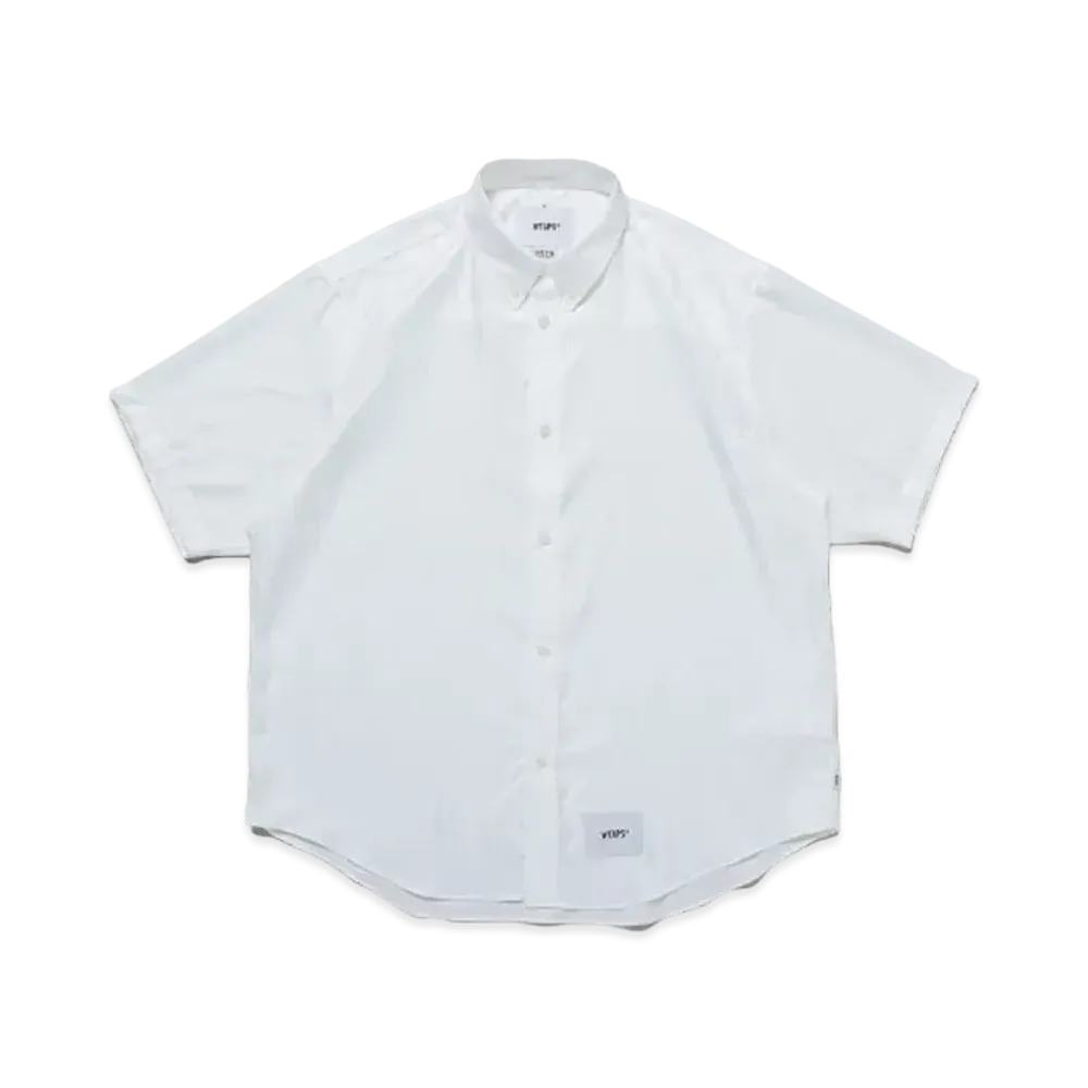 WTAPS Repo 02 / SS / Poly. Herringbone. Coolmax "White"
