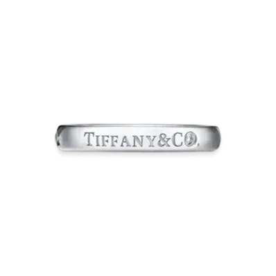 Tiffany & Co. T&CO. Band Ring with Diamonds "Platinum"