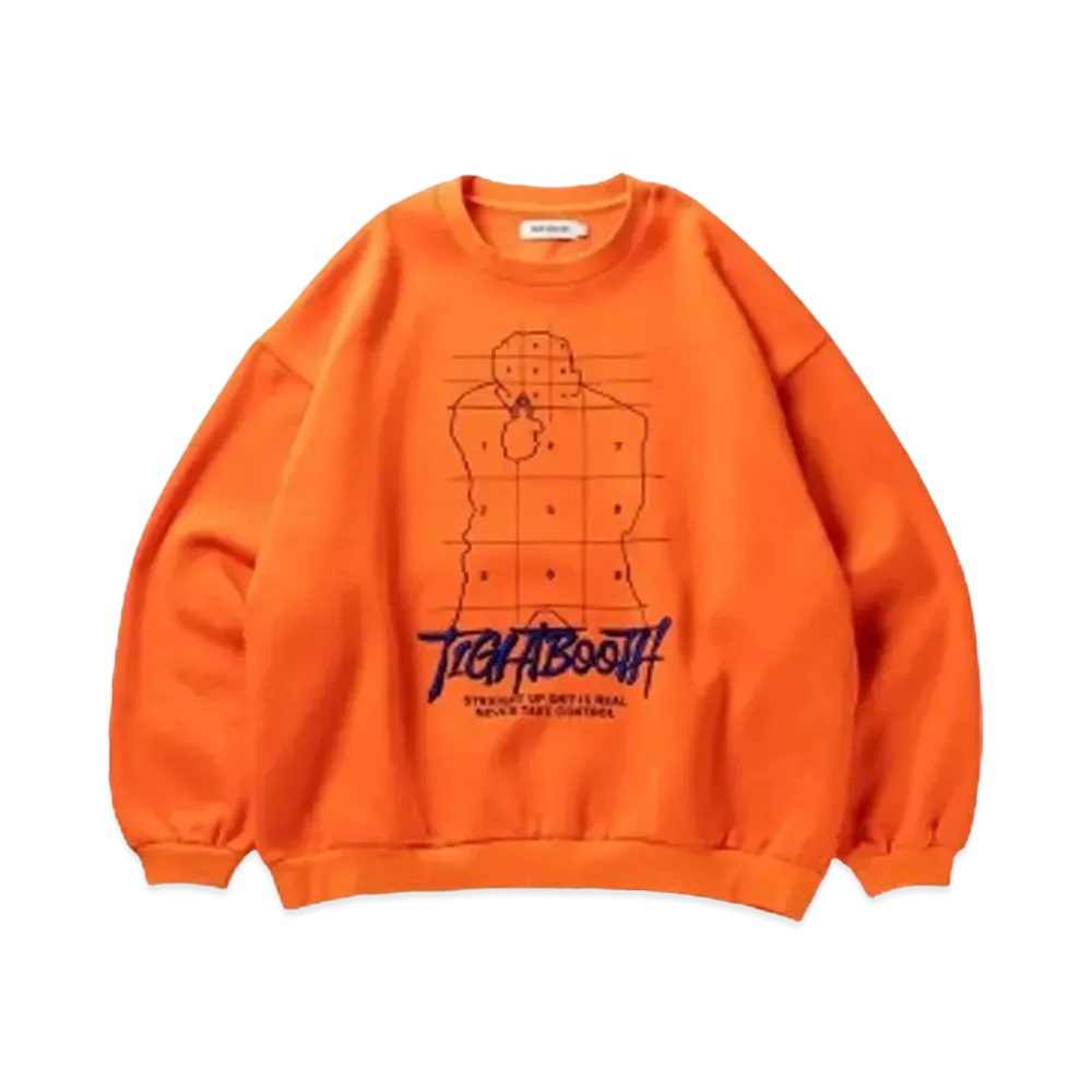 TIGHTBOOTH Revenge Man Crew Sweat "Orange"