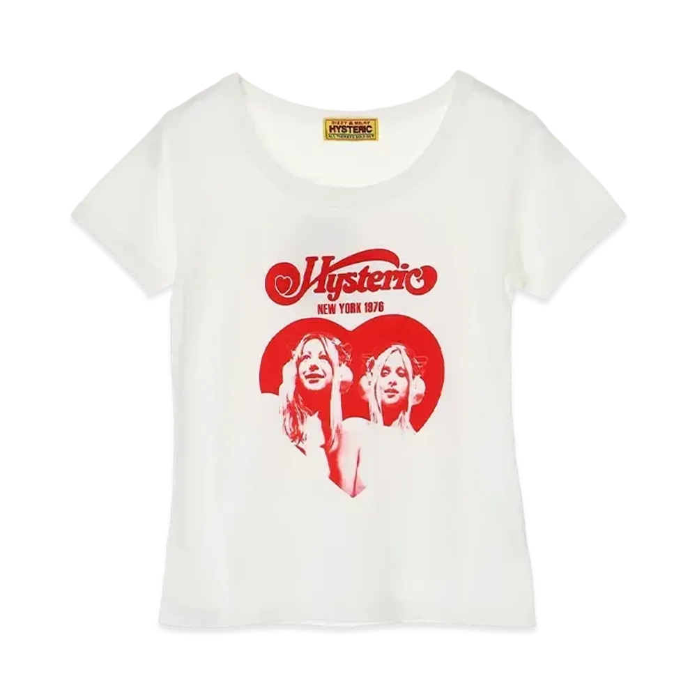HYSTERIC GLAMOUR Hysteric Heart Chibi Tee "White"
