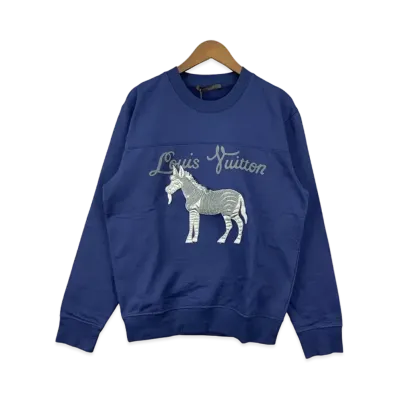 Louis Vuitton x Chapman Brothers Zebra Sweat Shirt "Blue"