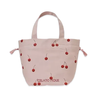 GELATO PIQUE 3 Pattern Lunch Tote "Pink"