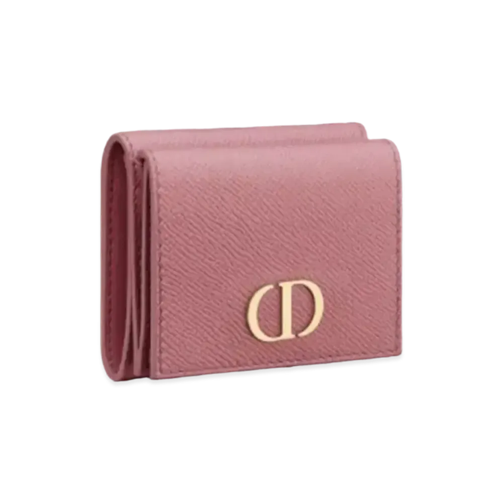 Dior 30 Montaigne Compact Wallet Grained Calfskin "Lavender"