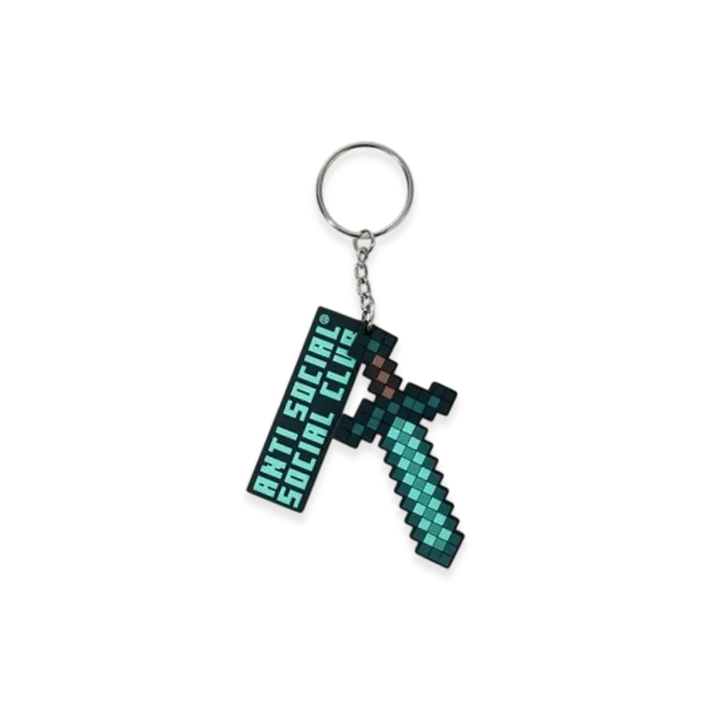 ANTI SOCIAL SOCIAL CLUB x Minecraft Diamond Sword Rubber Keychain "Blue"