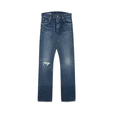visvim SOCIAL SCULPTURE 01 SLIM DAMAGED-25 L30 "Denim"
