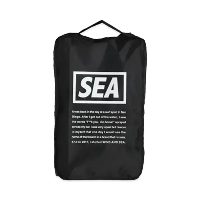 WIND AND SEA WDS TRAVEL POUCH (MEDIUM) "Black"